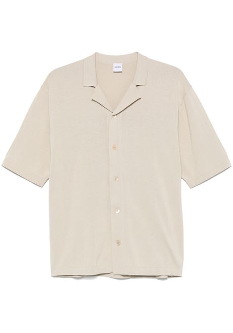 camicia maniche corte in maglia uomo sabbia ASPESI | M084 337101045